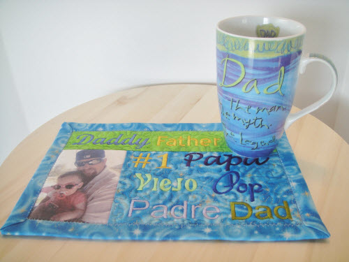ITH Father’s Day Mug Mat for 12” x 7” Hoops